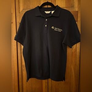 PING Women's Sz L Cotton Blue Short Sleeve Girl Scout's Nation's Capital Shirt